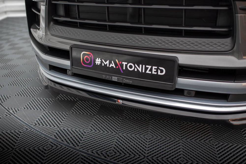Voorspoiler Porsche Macan Mk1 Facelift 2 Maxton Glans Zwart