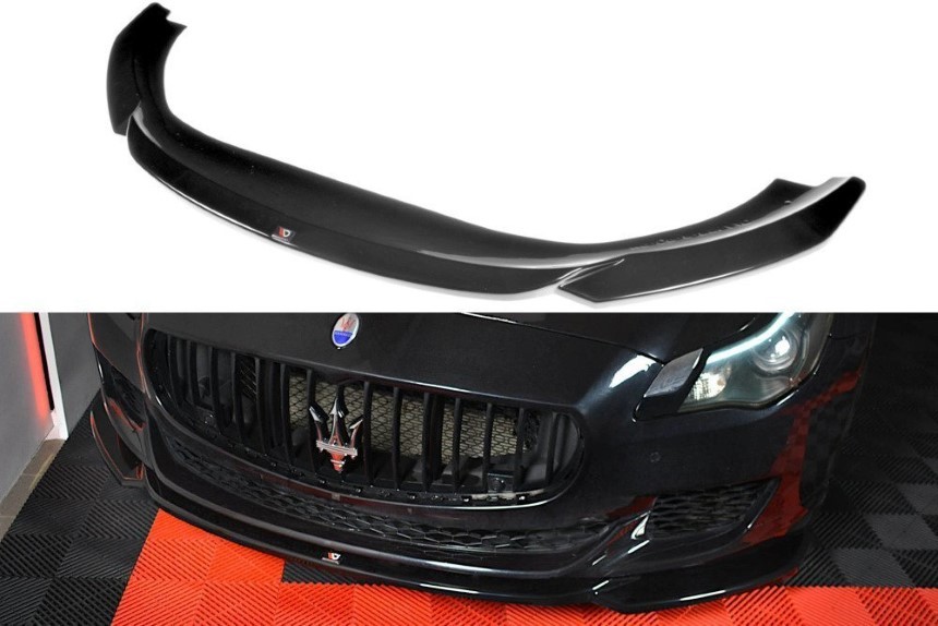 Voorspoiler Maserati Quattroporte Maxton Design Glans zwart