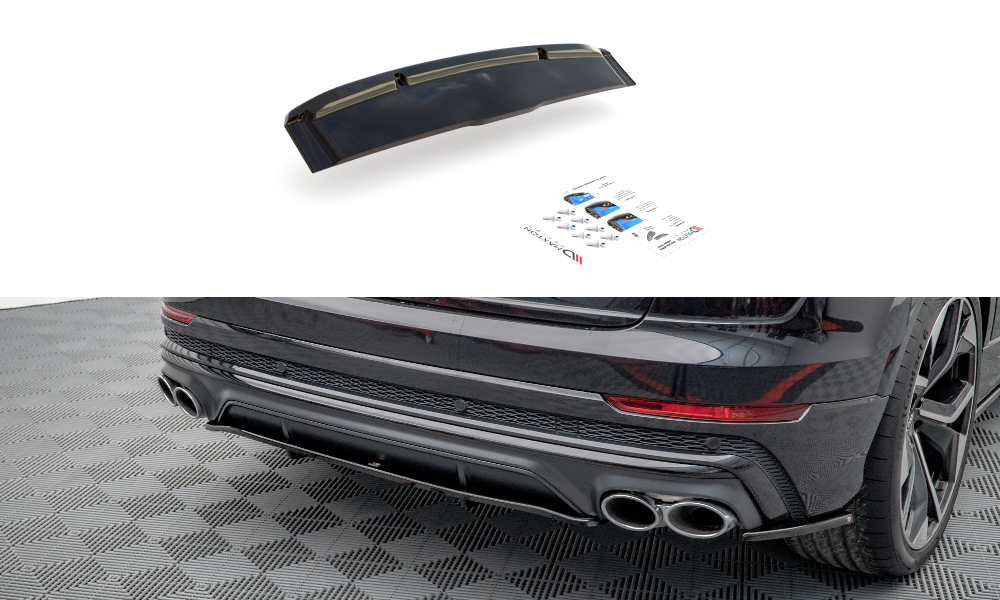 Diffuser Audi SQ8 Maxton Glans Zwart