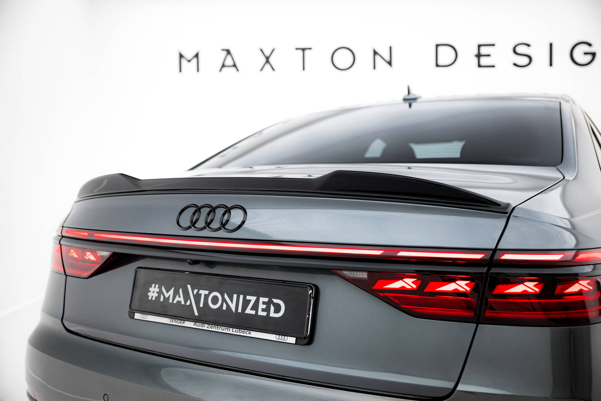 Bodykit Audi S8 D5 Facelift Maxton Glanzend zwart