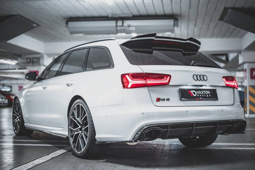 Zijdiffuser V.2 Audi RS6 C7 Maxton Glans Zwart