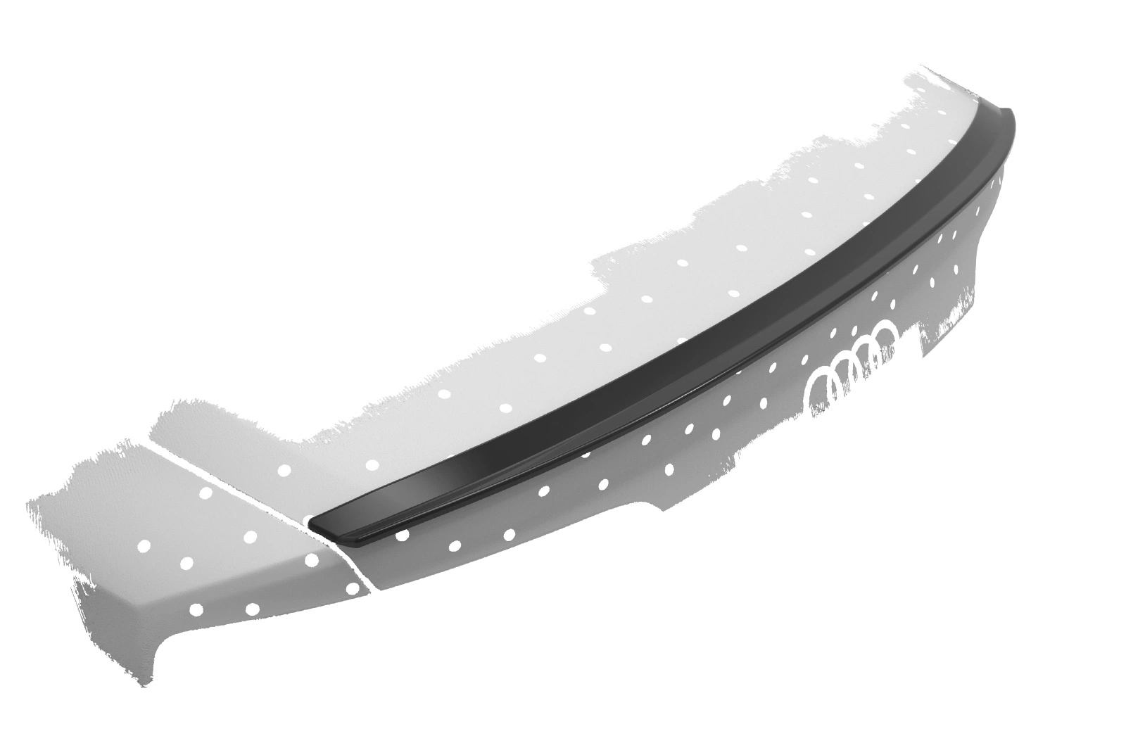 Achterspoiler Audi A8 / S8 D4 (Typ 4H) (2009–2017) Glans Zwart – CSR Automotive