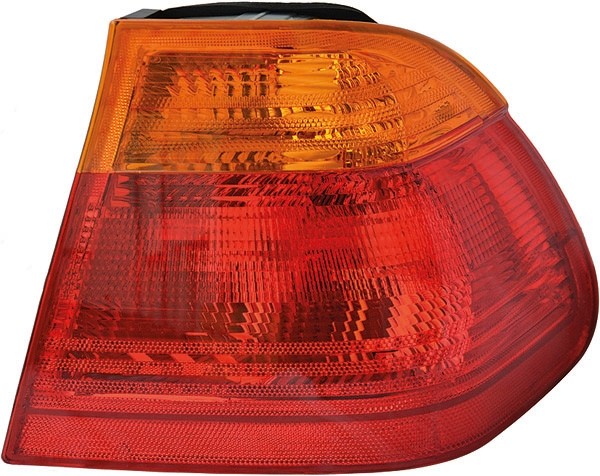 Achterlicht rechts buiten BMW E46 98-01 ORANJE-ROOD SEDAN ORANJE