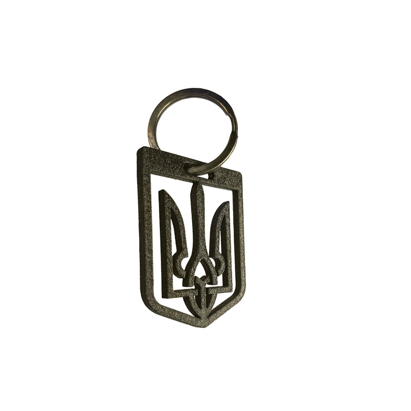 RVS sleutelhanger - 'Oekraïne' (Goud)