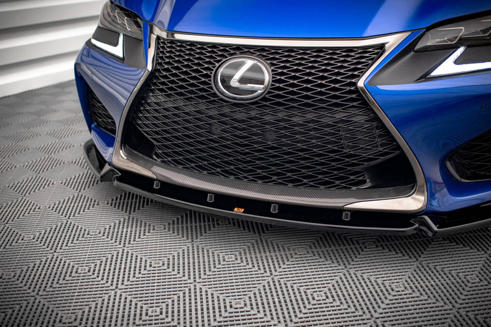 Voorspoiler V.1 Lexus GS F Mk4 FL Maxton Glans Zwart