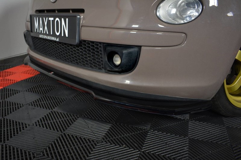 Voor Spoiler Fiat 500 Hatchback Preface V.2 Glanzend Zwart