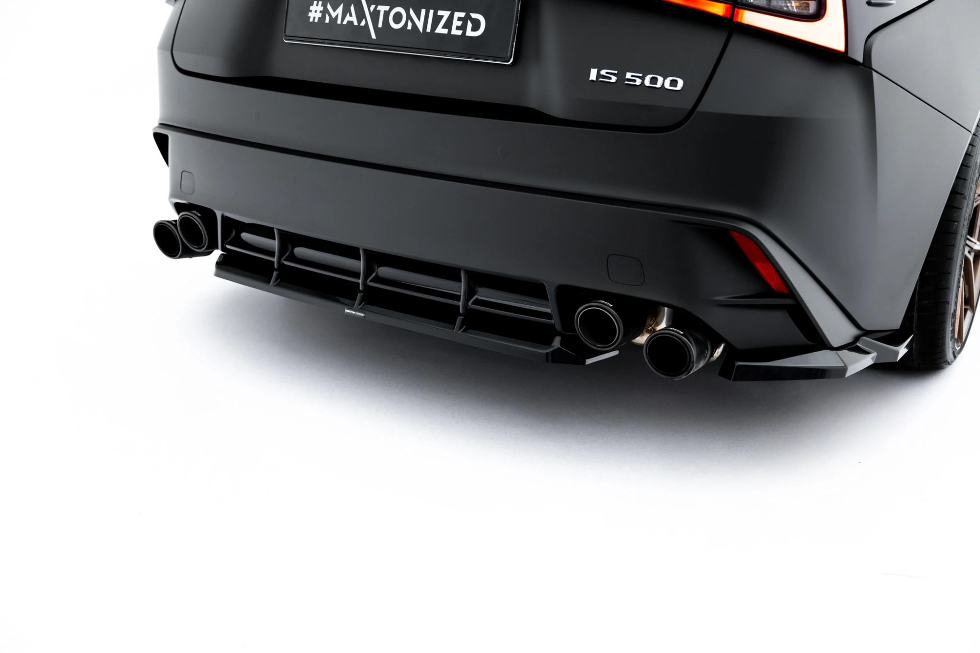 Diffusor Splitter Lexus IS 500 Mk3 Facelift 2 (XE30) Maxton Glans Zwart