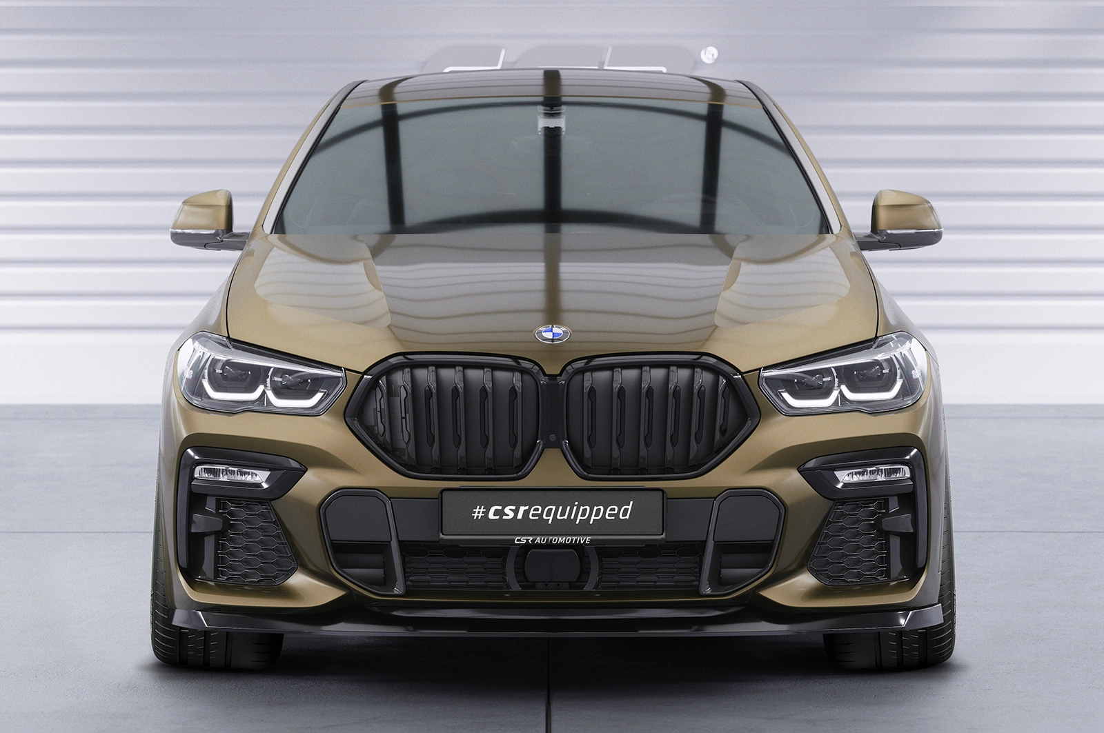Voorspoiler BMW X6 (G06) M-Paket / M50i Glans Zwart van CSR Automotive (2019-)