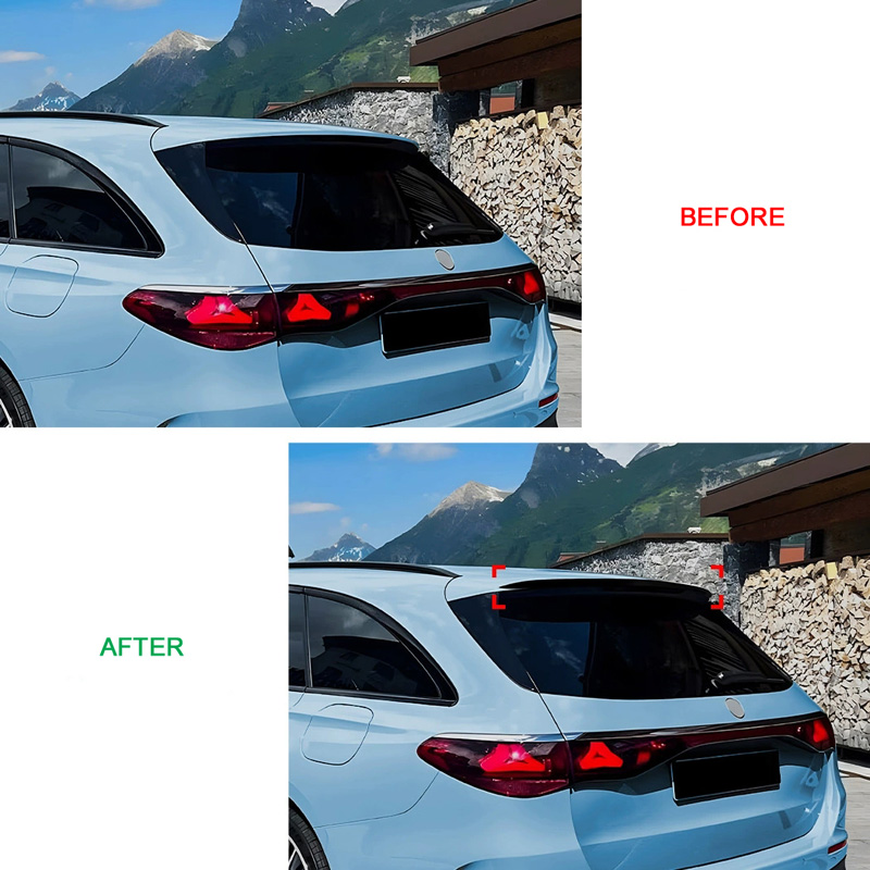Dakspoiler (Spoiler Cap)  Mercedes E-Klasse W214 Kombi 2024- (ABS Glanzend zwart)