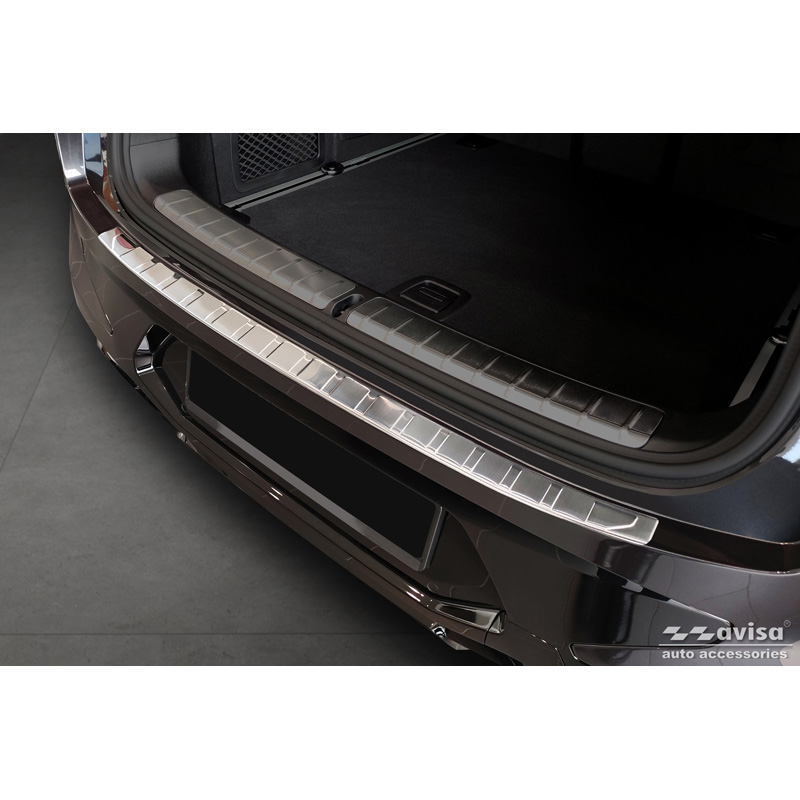 RVS Achterbumperprotector  BMW X4 G02/F98 M Competition Facelift 2021- 'Ribs'