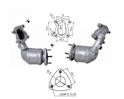 Lancia MUSA 1.9TD JTD 1910 cc 74 Kw / 100 cv 188B2000 Magnaflow