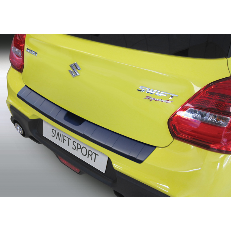 ABS Achterbumper beschermlijst  Suzuki Swift Sport 4/2018- 'Ribbed' Zwart