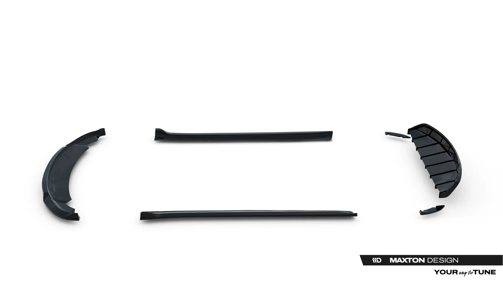 Bodykit Tesla Model 3 Maxton Glanzend zwart