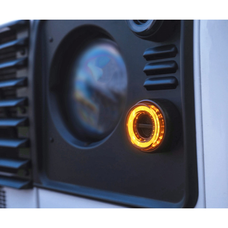 Glohh GL-2 LED Frontlampen  Landrover 90/110 1983-1990 & Defender (LD) 1990-2016 - Helder (4-delig)