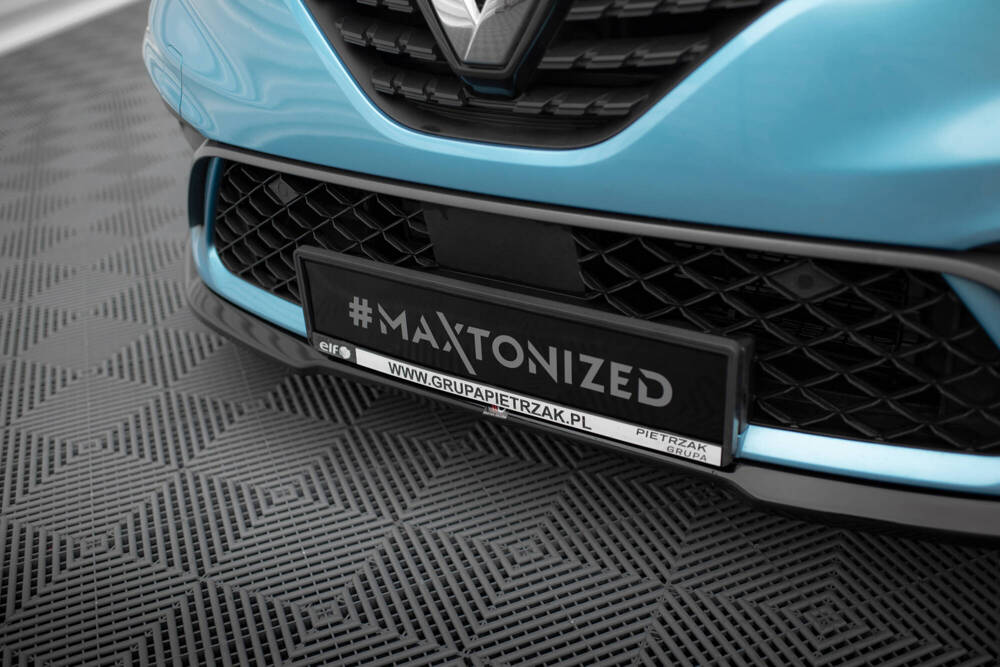 Voorspoiler V.1 Renault Clio RS Line Mk5 Maxton Glans Zwart