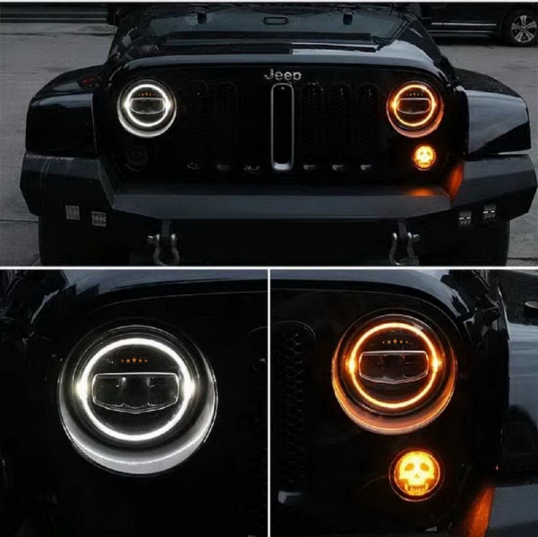 7 Inch CREE LED Headlights Jeep Wrangler JK
