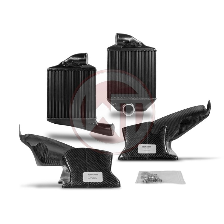 Intercooler Audi A6 C5 1997-2011 2.7 Wagner BiTurbo Competition Gen.2 kit met carbon luchtleider