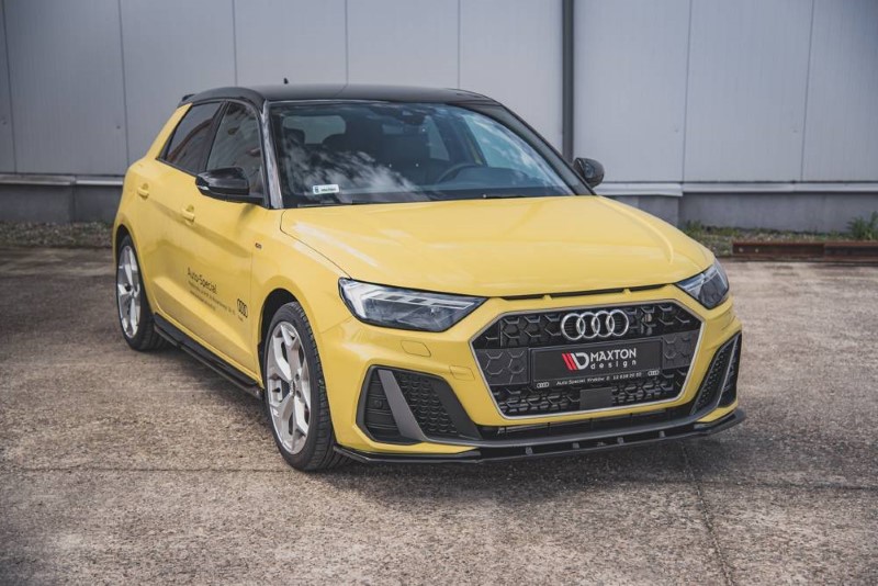 Voorspoiler Audi A1 S-LINE GB glanzend zwart V.2