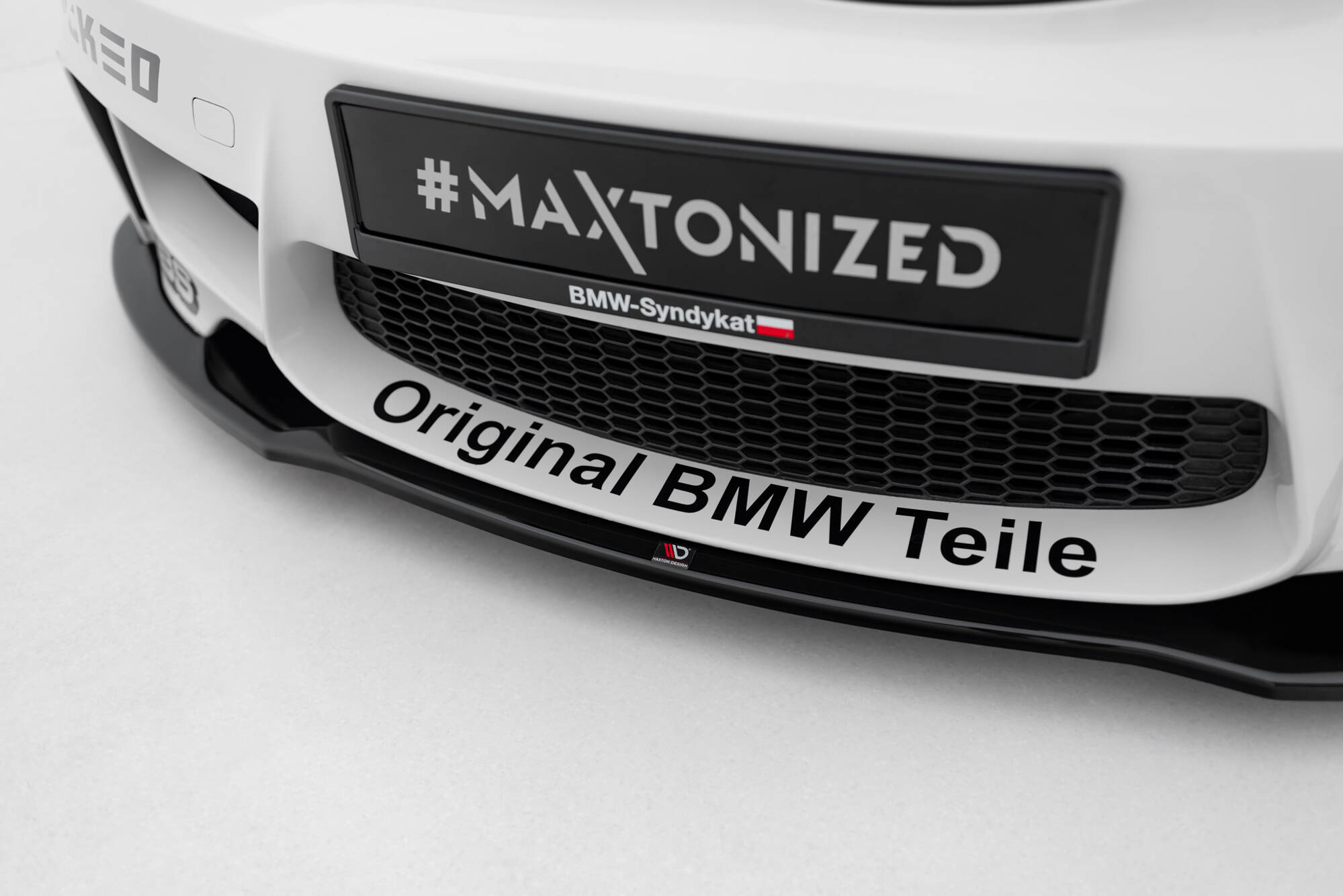 Voorspoiler BMW 1 M Coupe E82 Maxton Glanzend zwart