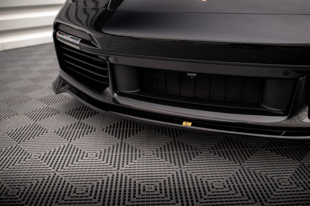 Voorspoiler Porsche 911 Turbo S 992 Maxton Glans Zwart