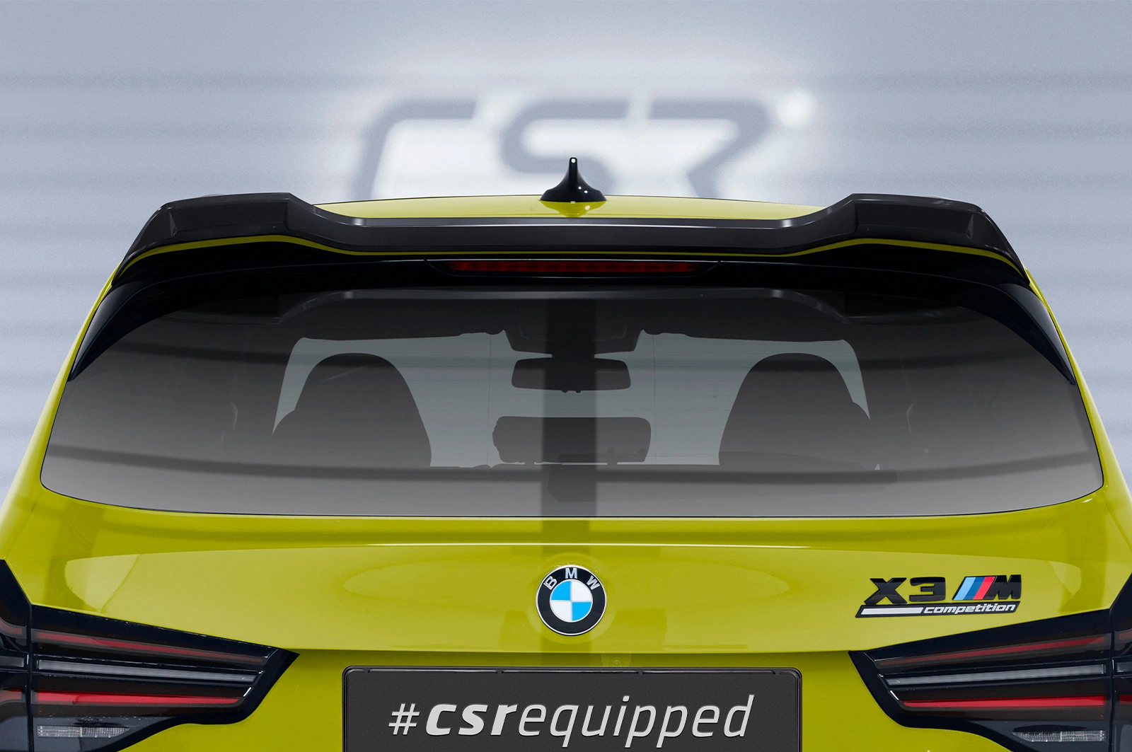 CSR Achterspoiler BMW X3 F97 M Competition Glans Zwart (2019–)