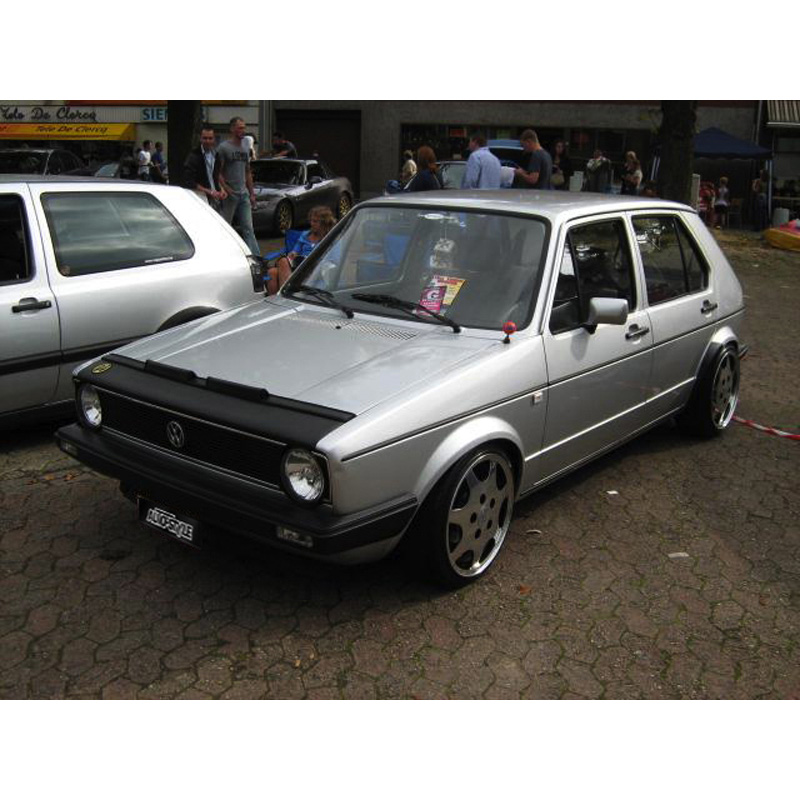 Motorkapsteenslaghoes  Volkswagen Golf I/Jetta I 1977-1983 (+ cabrio 1983-) + Alfa Romeo 75 1985-1991 zwart