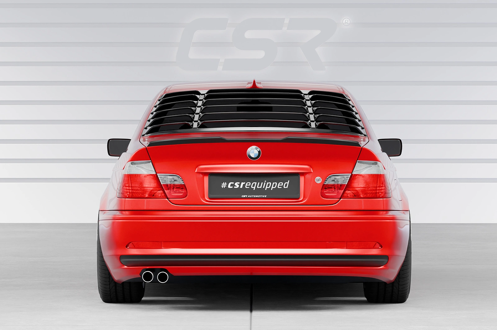 Achterspoiler BMW 3er E46 Coupe / Cabrio glans zwart