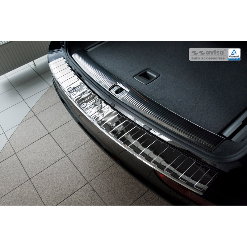 Chroom RVS Achterbumperprotector  Audi Q5 2008-2012 & 2012- 'Ribs'