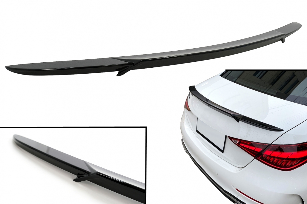 Spoiler Mercedes C-Class W206 Limousine (2021-Up) Glans Zwart