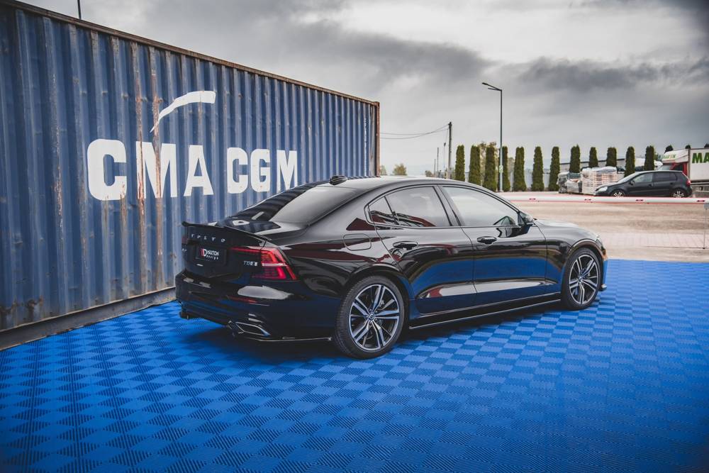 Zijskirts V.2 Volvo S60/V60 R-Design Mk3 Glans zwart