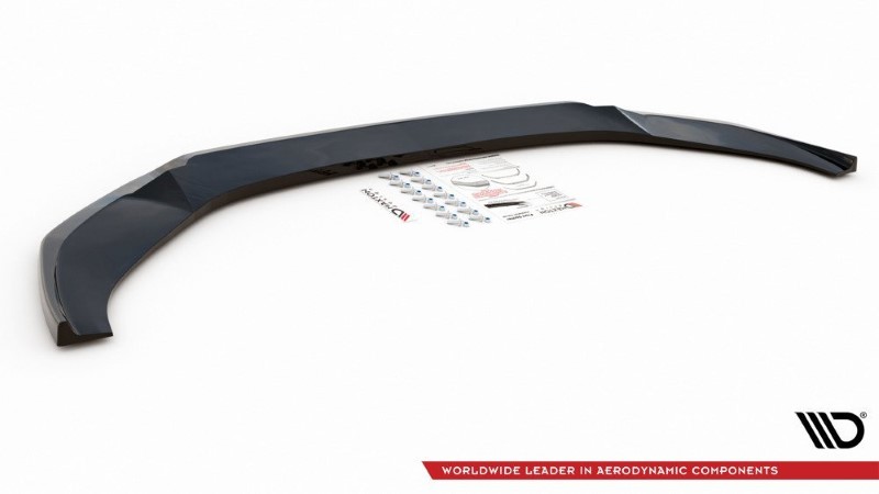 Voorspoiler V.1 Audi A6 S-Line / S6 C8 Maxton Glans Zwart