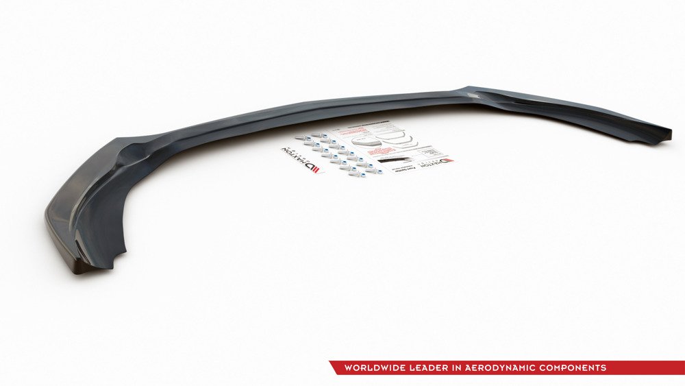 VoorSpoiler Mercedes A Klasse W177 A35 AMG Glans Zwart V2