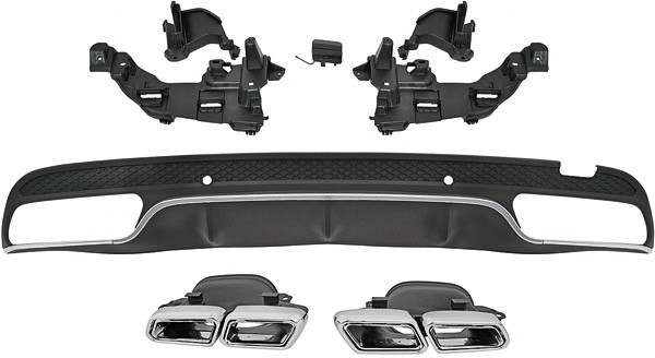 DIFFUSOR achter. Mercedes W209