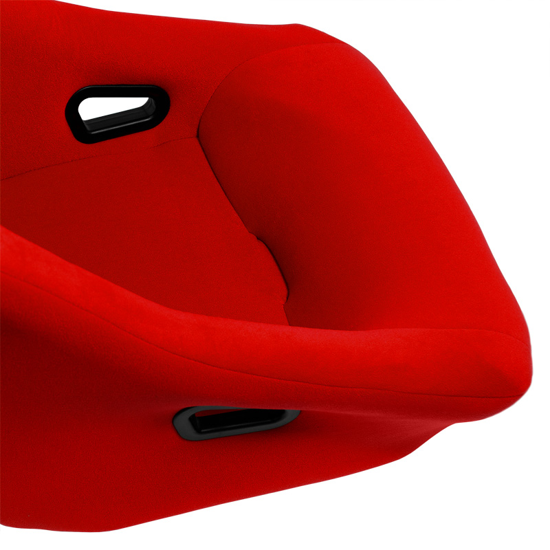 Sportstoel 'Zandvoort' - Rood - Vaste rugleuning - incl. sledes