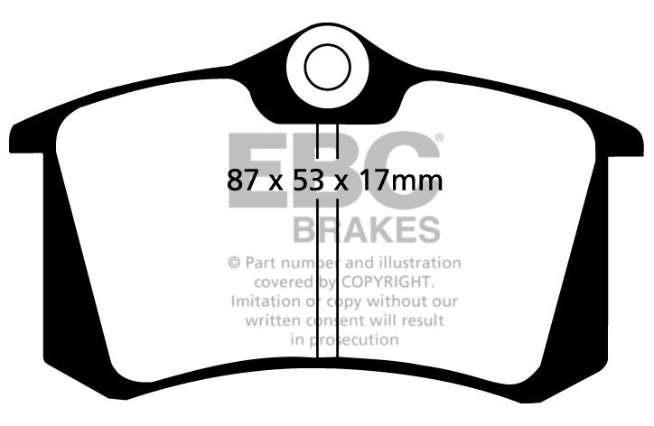 EBC Brakes PEUGEOT 807 2.0 2003-.. Remblokken achterzijde greens