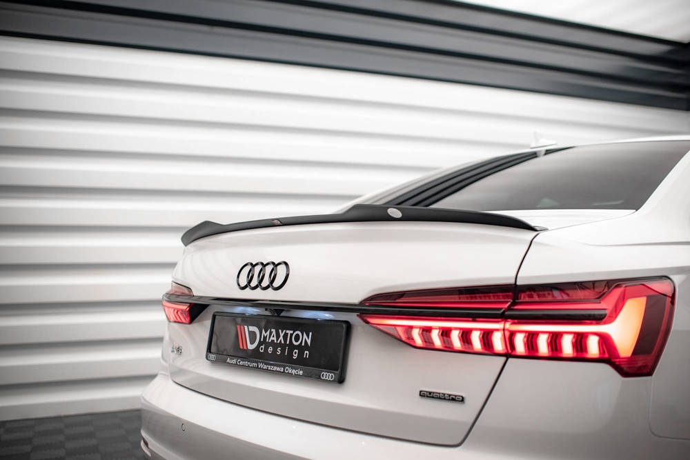 Spoiler Audi A6 C8 Maxton Glans Zwart