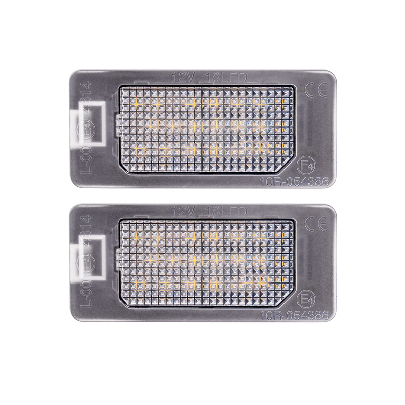 Set LED Nummerplaatverlichting  Fiat 500X (6X) 2018-2022 / 500X (7X) 2021- / 500e 2020- / Abarth 500 EV 2023- & Alfa Romeo Tonale 2022-