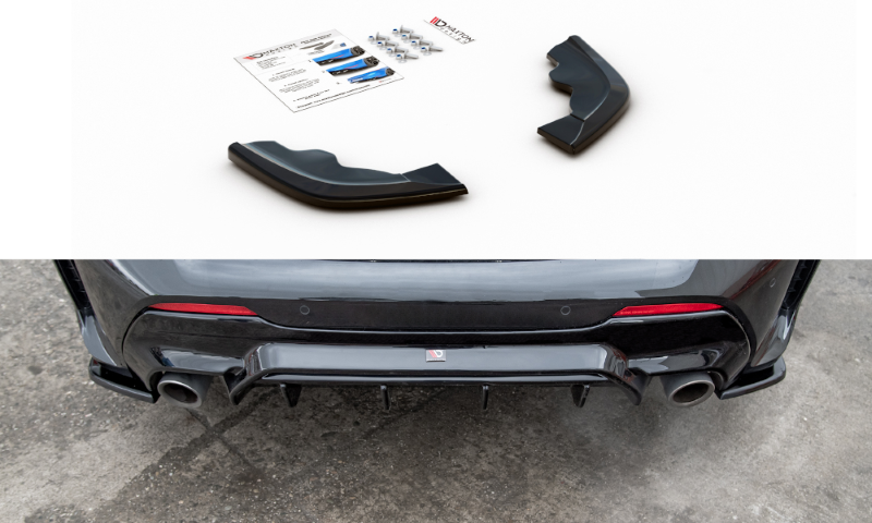 Achter Diffusors zijkanten BMW 1 Serie F40 M-Pack/ M135i Glans Zwart V3