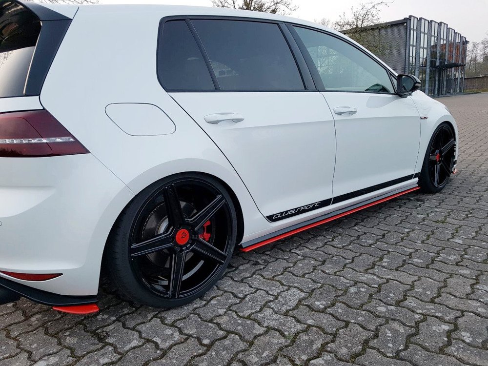 Zijskirts VW Golf 7 GTI Clubsport Glans Zwart