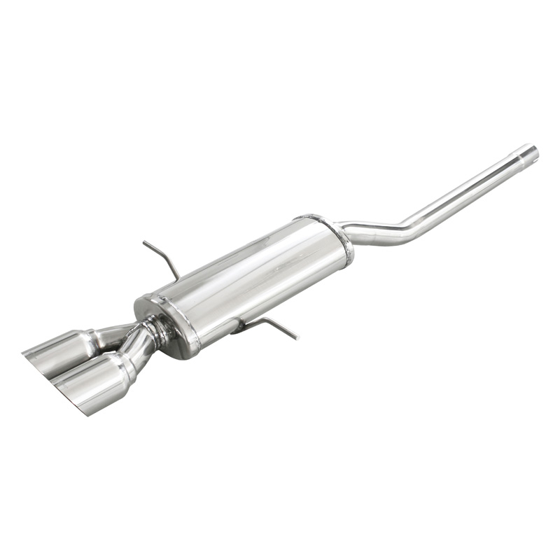 100% RVS Sportuitlaat  Mini R56 1.6 Cooper S (184pk) 2011- Ø55mm 2x80mm Racing