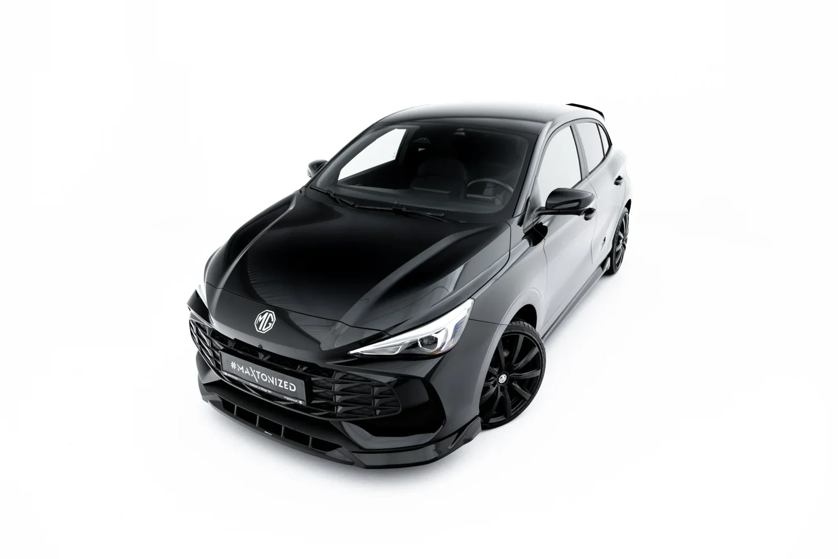 Voorspoiler MG 3 Mk1 Maxton V.1 Glans Zwart