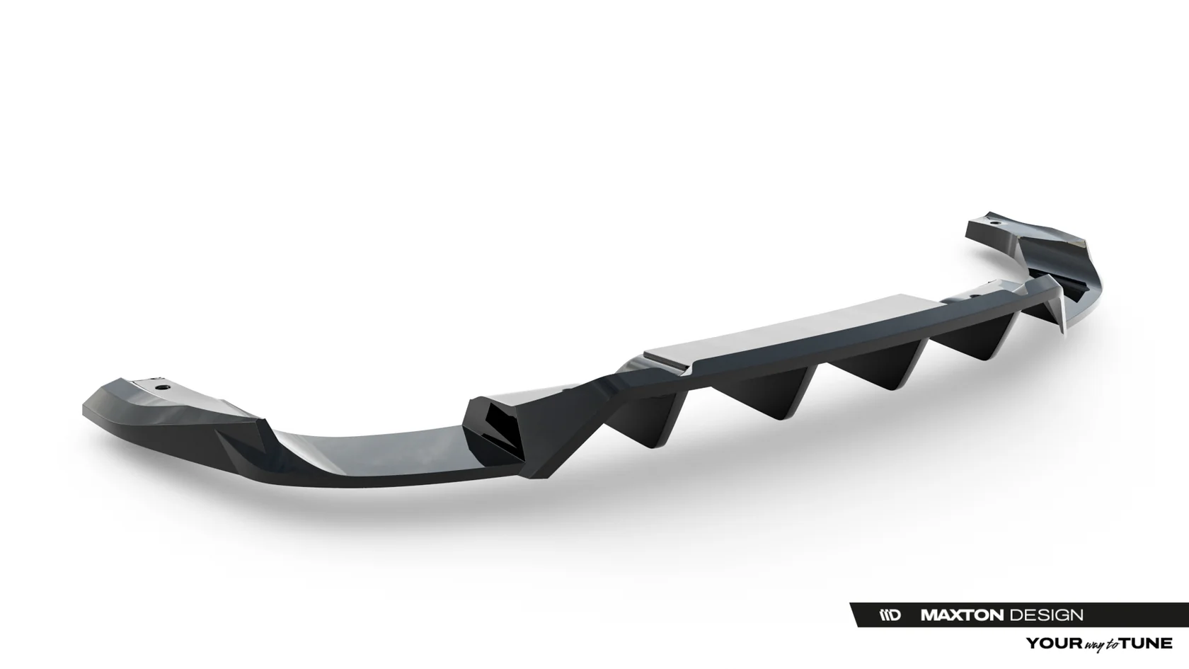Diffuser Audi SQ5 Sportback / SUV Mk3 Maxton Glans Zwart