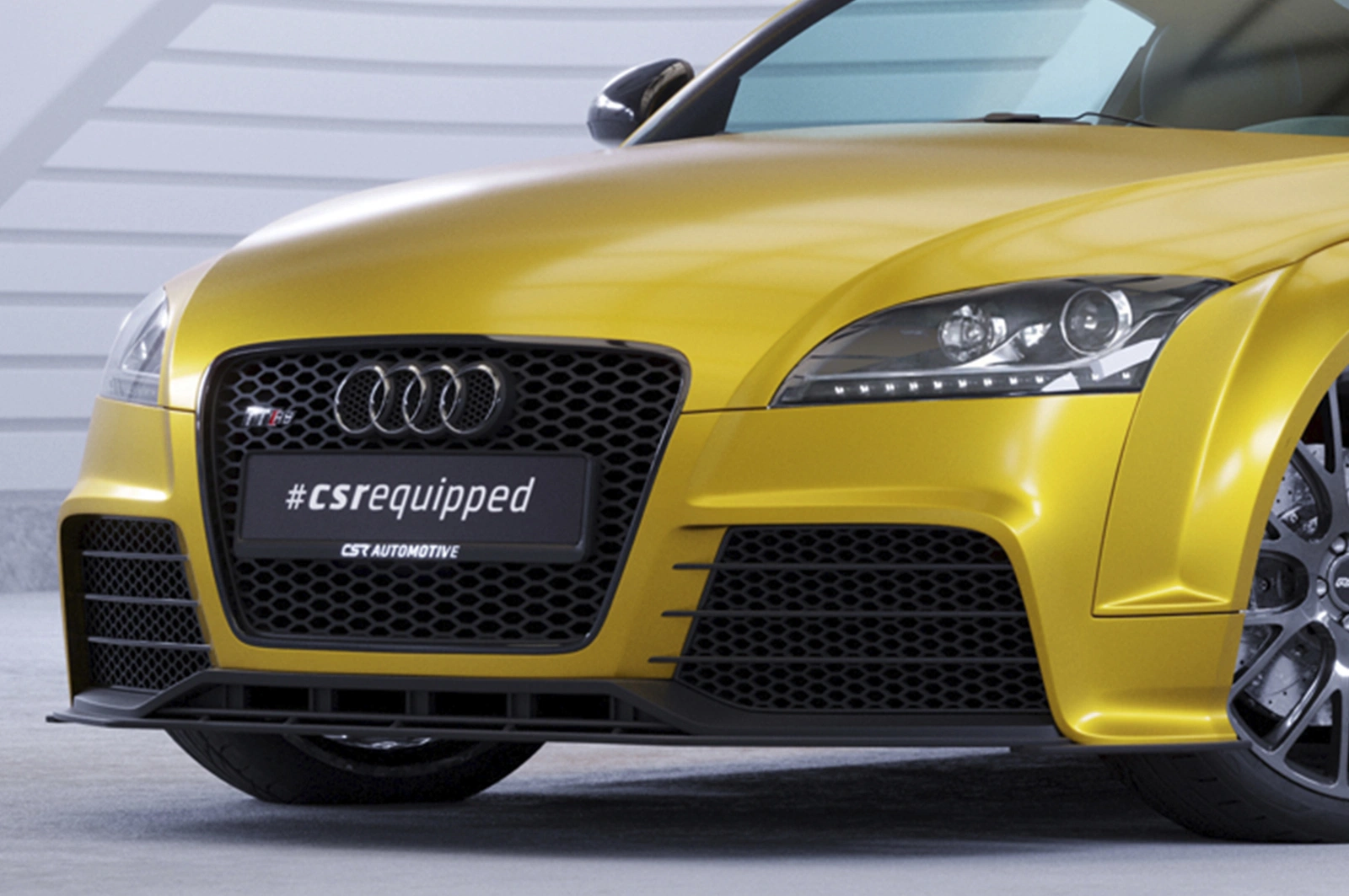 Voorspoiler Audi TT (8J) glans zwart