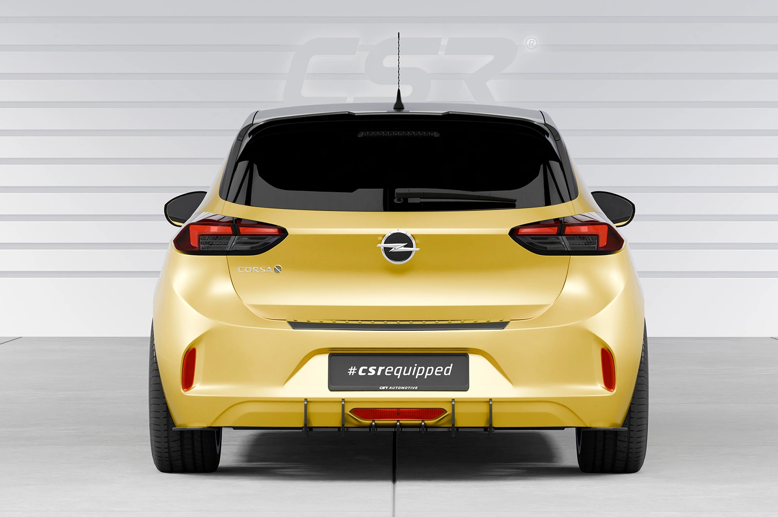 Achterspoiler Opel Corsa F (2019–) Glans Zwart – CSR Automotive