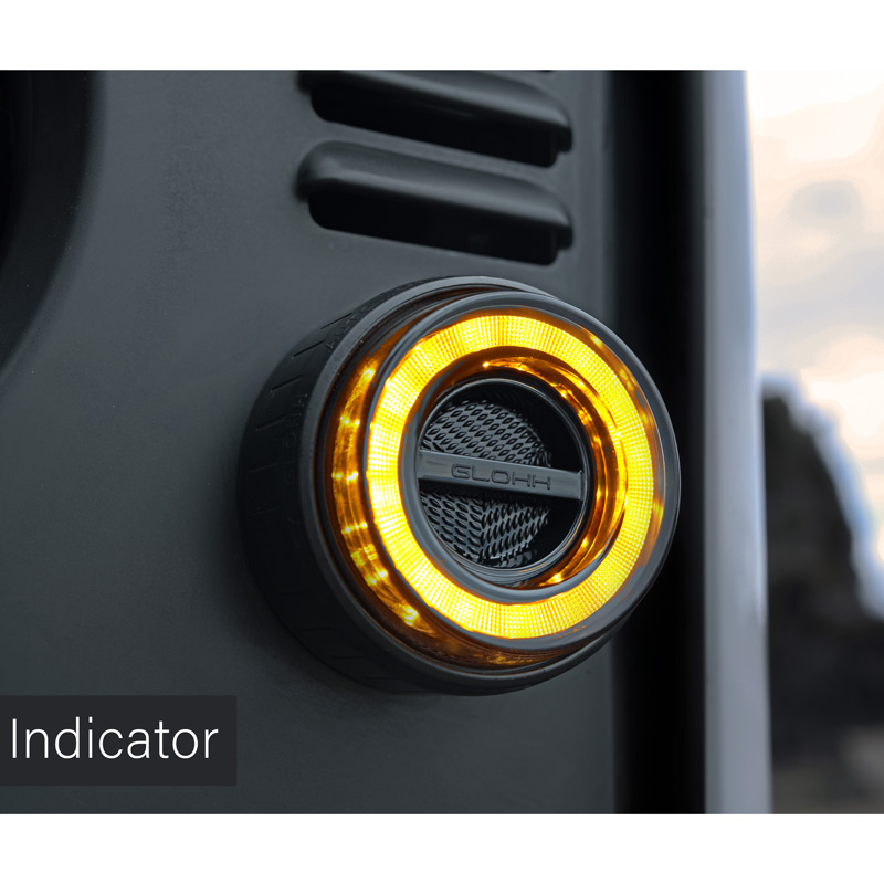 Glohh GL-2 LED Frontlampen  Landrover 90/110 1983-1990 & Defender (LD) 1990-2016 - Helder (4-delig)
