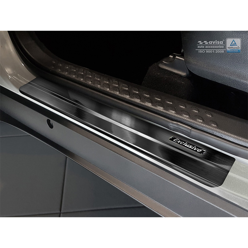 Zwart RVS Instaplijsten  Toyota C-HR 2016-2019 & FL 2019-2023 & RAV4 IV FL 2016-2018 & Lexus NX 2014-2021 - 'Exclusive' - 4-delig