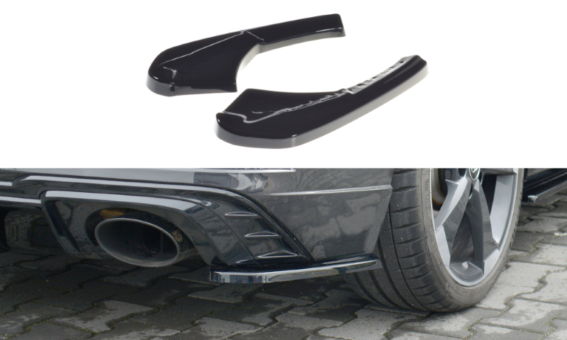 Achterzijde Spoiler Audi RS3 8V FL Sportback Glanzend Zwart