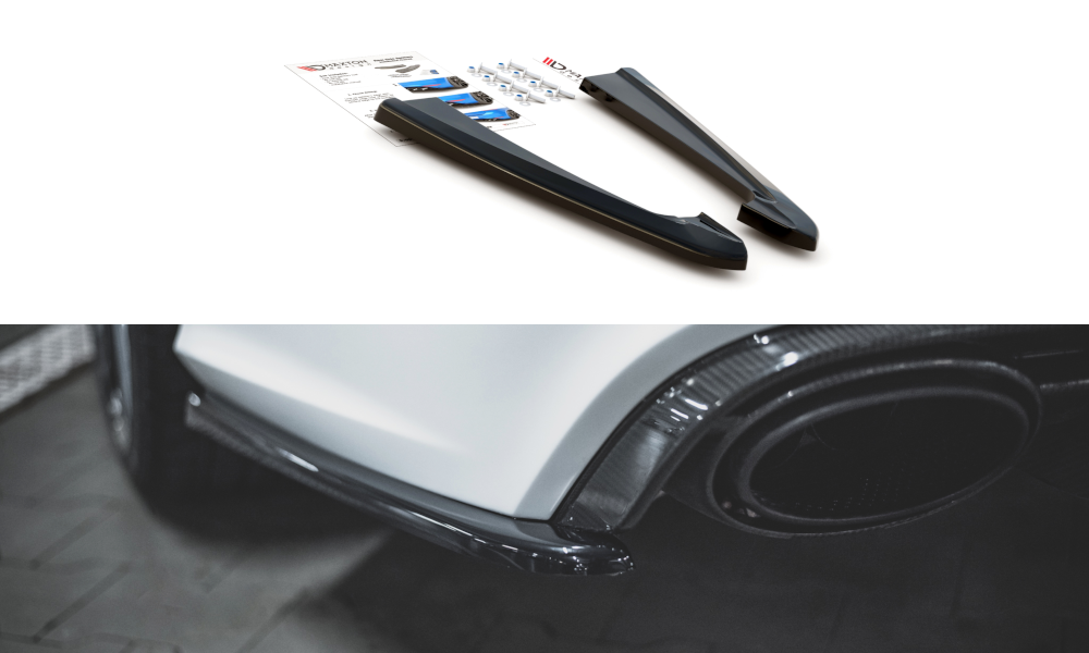 Zijdiffuser V.2 Audi RS6 C7 Maxton Glans Zwart