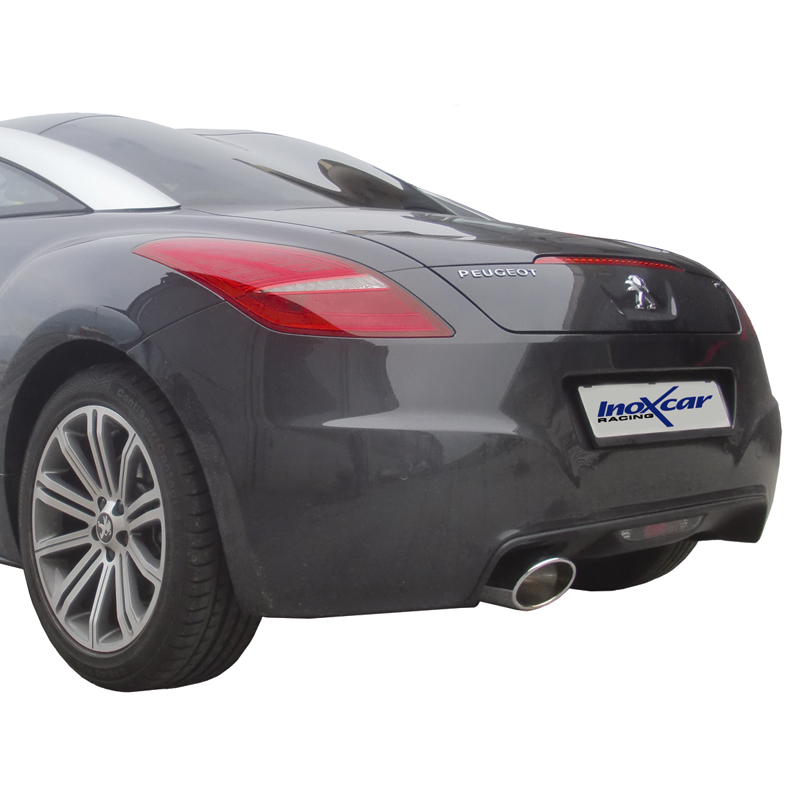 Volledig RVS einddemper Peugeot RCZ 1.6THP (156pk) 10- 150x105 O