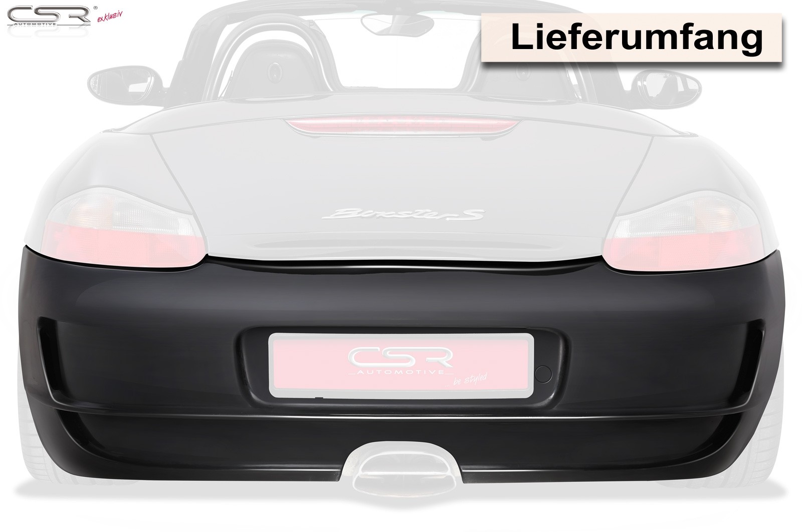 Achterbumper voor Porsche 986 Boxster